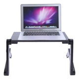 ALUMINIUM ADJUSTABLE ERGONOMIC STANDING DESK - STRONG BUILT, LIGHTWEIGHT, MULTI PURPOSE: BREAKFAST TRAY, BOOK, TABLET, LAPTOP HOLDER