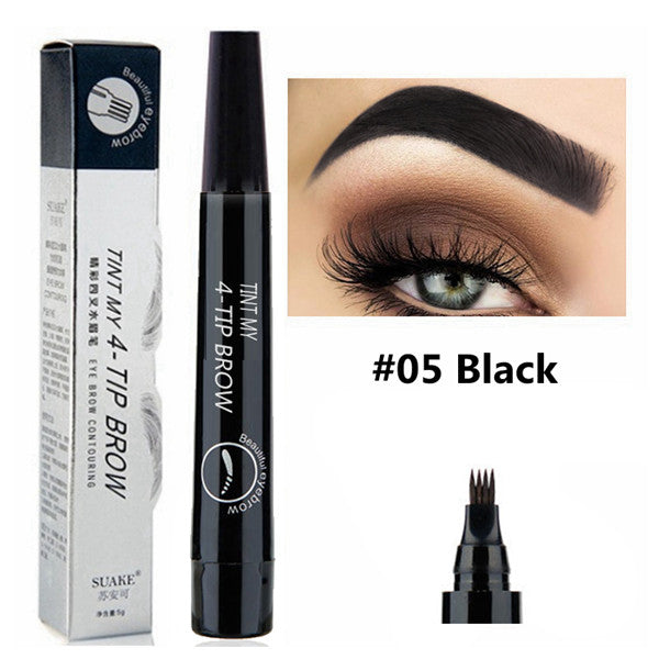 4 POINTS EYEBROW PEN - 5 COLORS