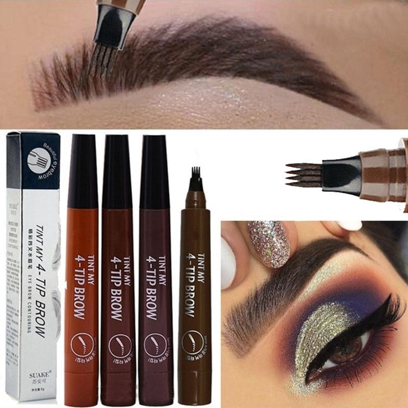 4 POINTS EYEBROW PEN - 5 COLORS